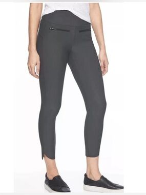Athleta Stellar Trouser Size Small S Pants Zipper Charcoal Gray Travel City
